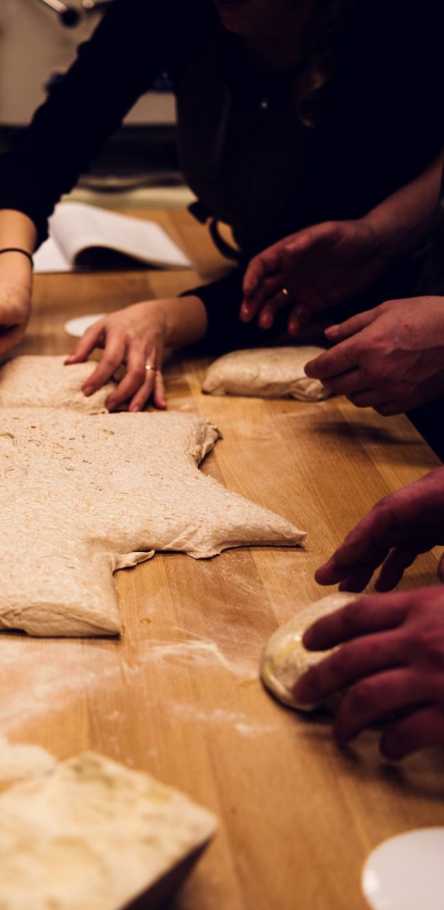 Nahaufnahme einer Brotkruste