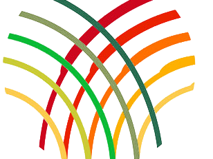 bunte Linien, die ineinander wachsen